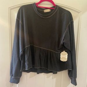 Atlar'd State Gray Flowy Shirt